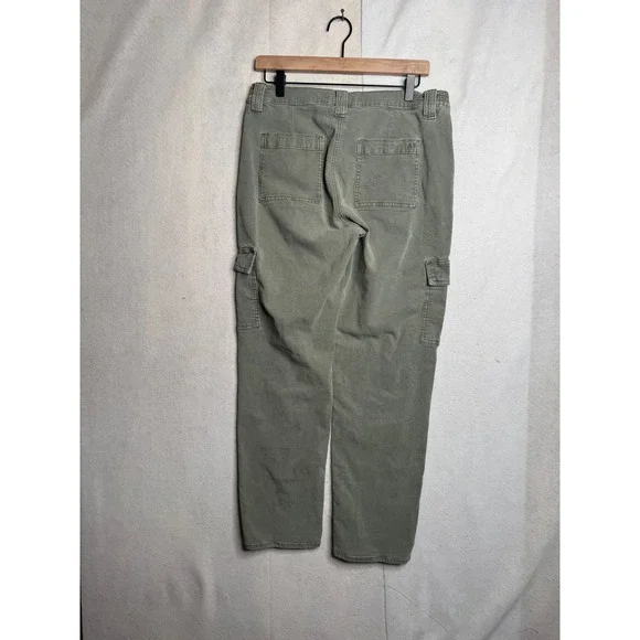 American Eagle Women 10 Cargo Pants Olive Green Stretch Utility High Rise 1840 - Picture 6 of 10